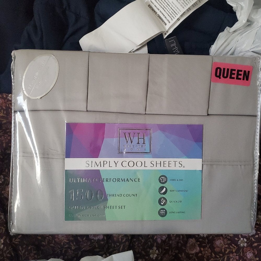 Westport home sheets Queen size NWT
